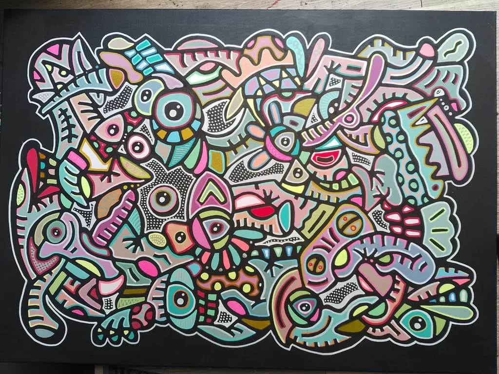 Playful Creature Collage