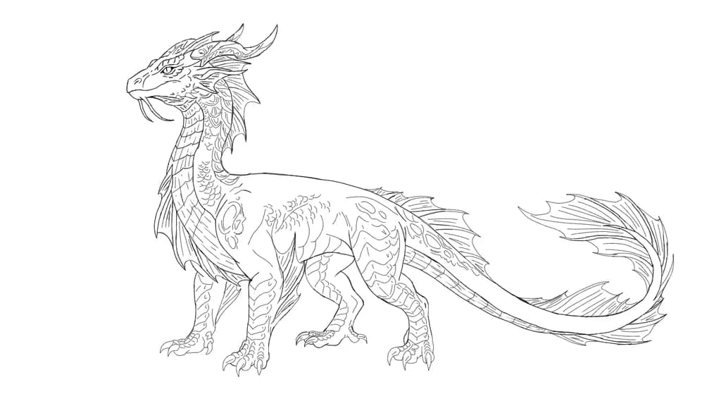 Ornate Dragon Illustration