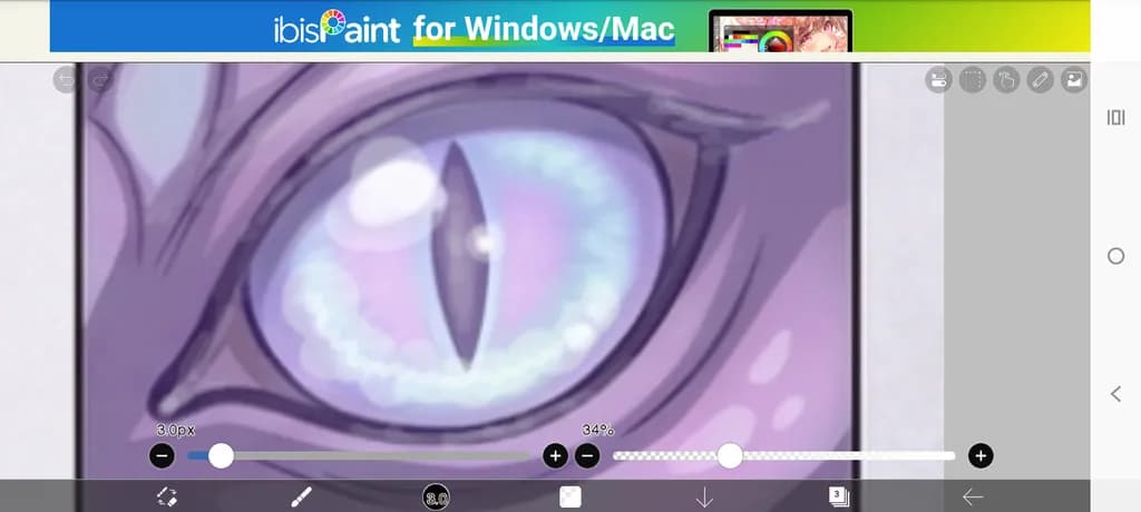 Violet Slit Eye