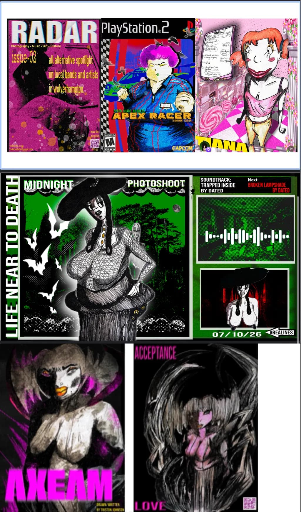 Neon Counterculture Collage