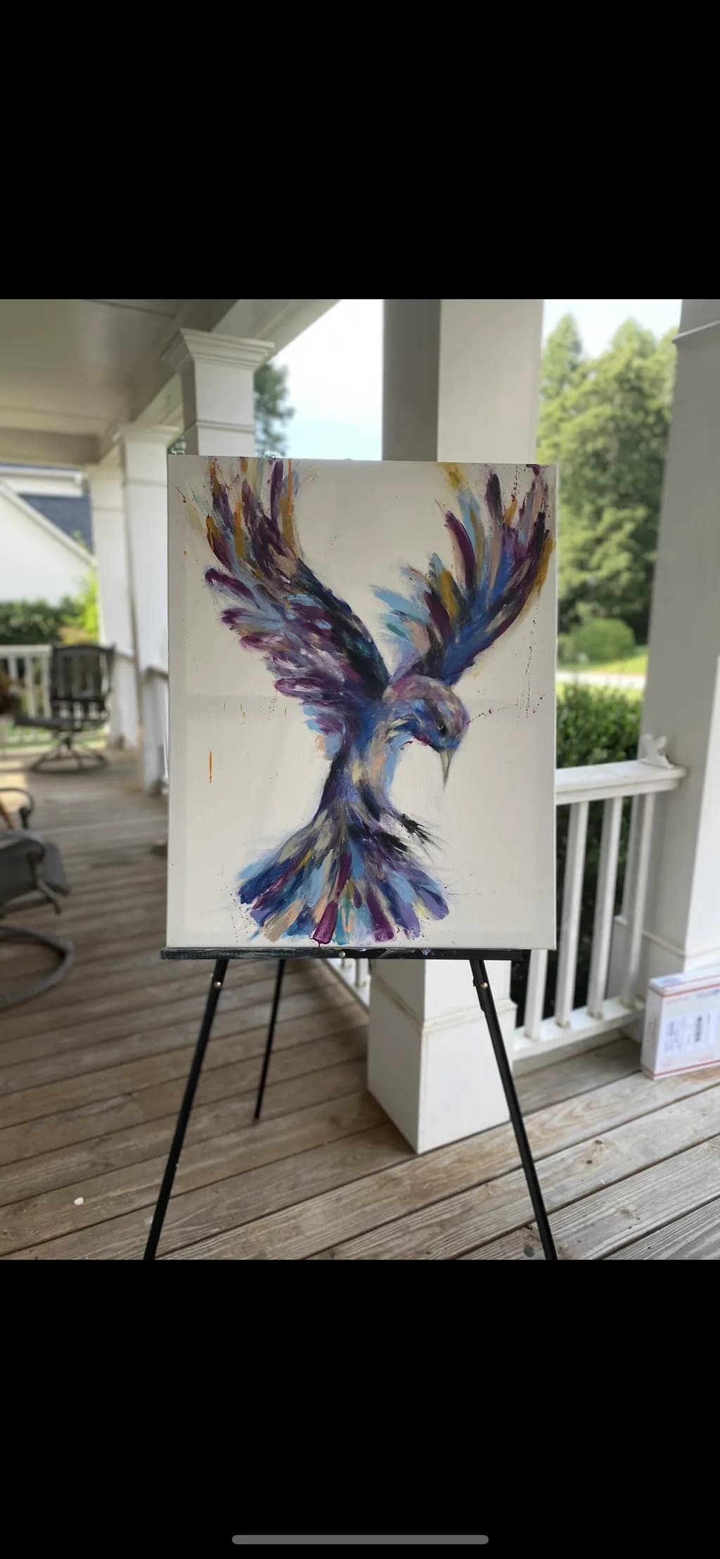 Blue Bird in Flight