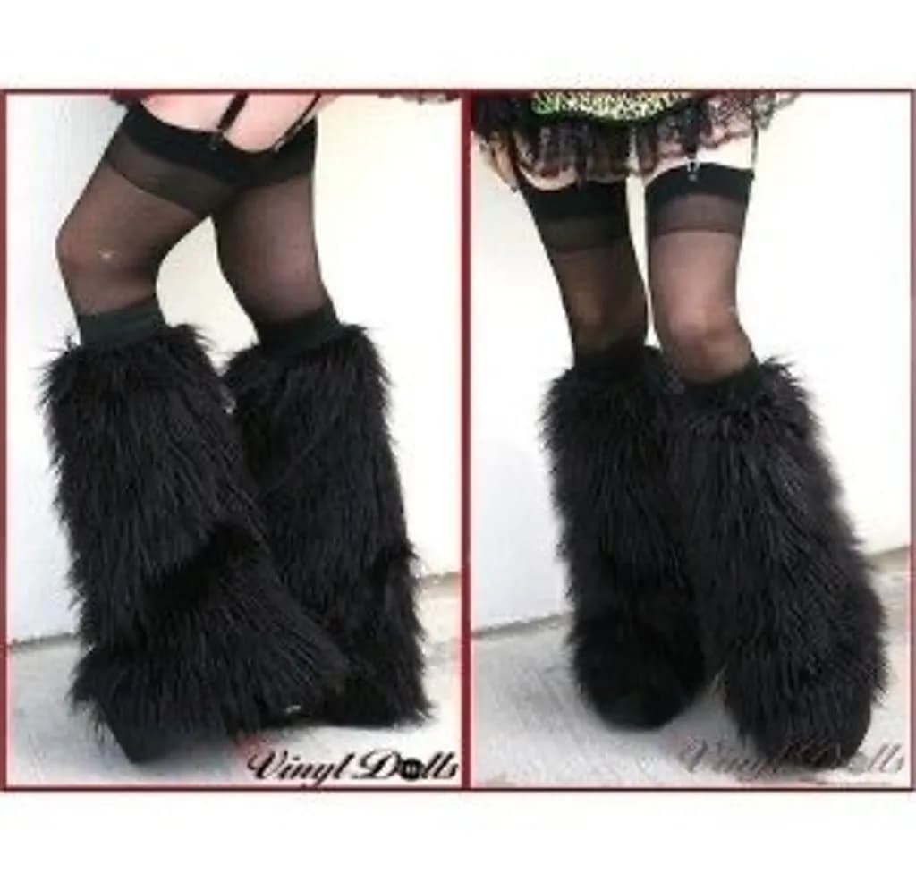 Black Shaggy Boots