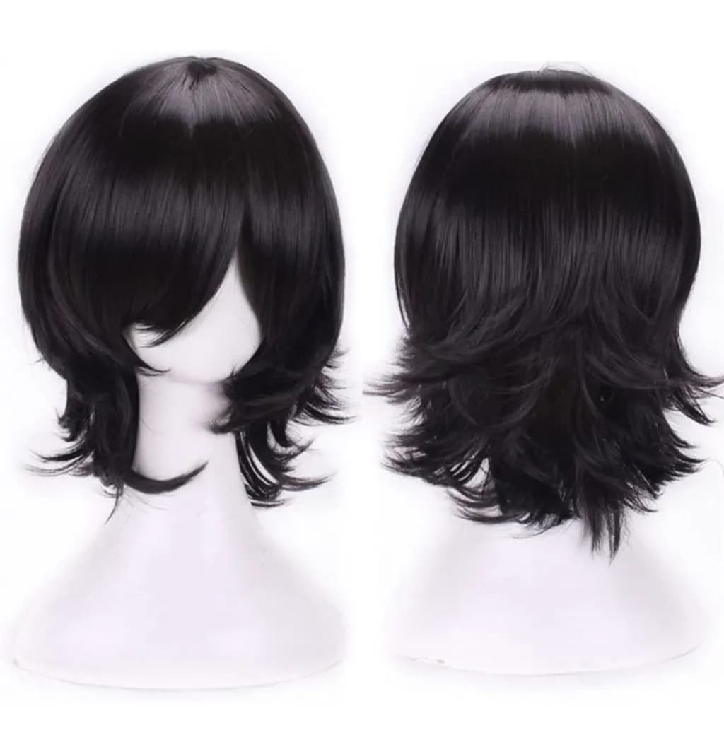 Layered Black Bob Wig