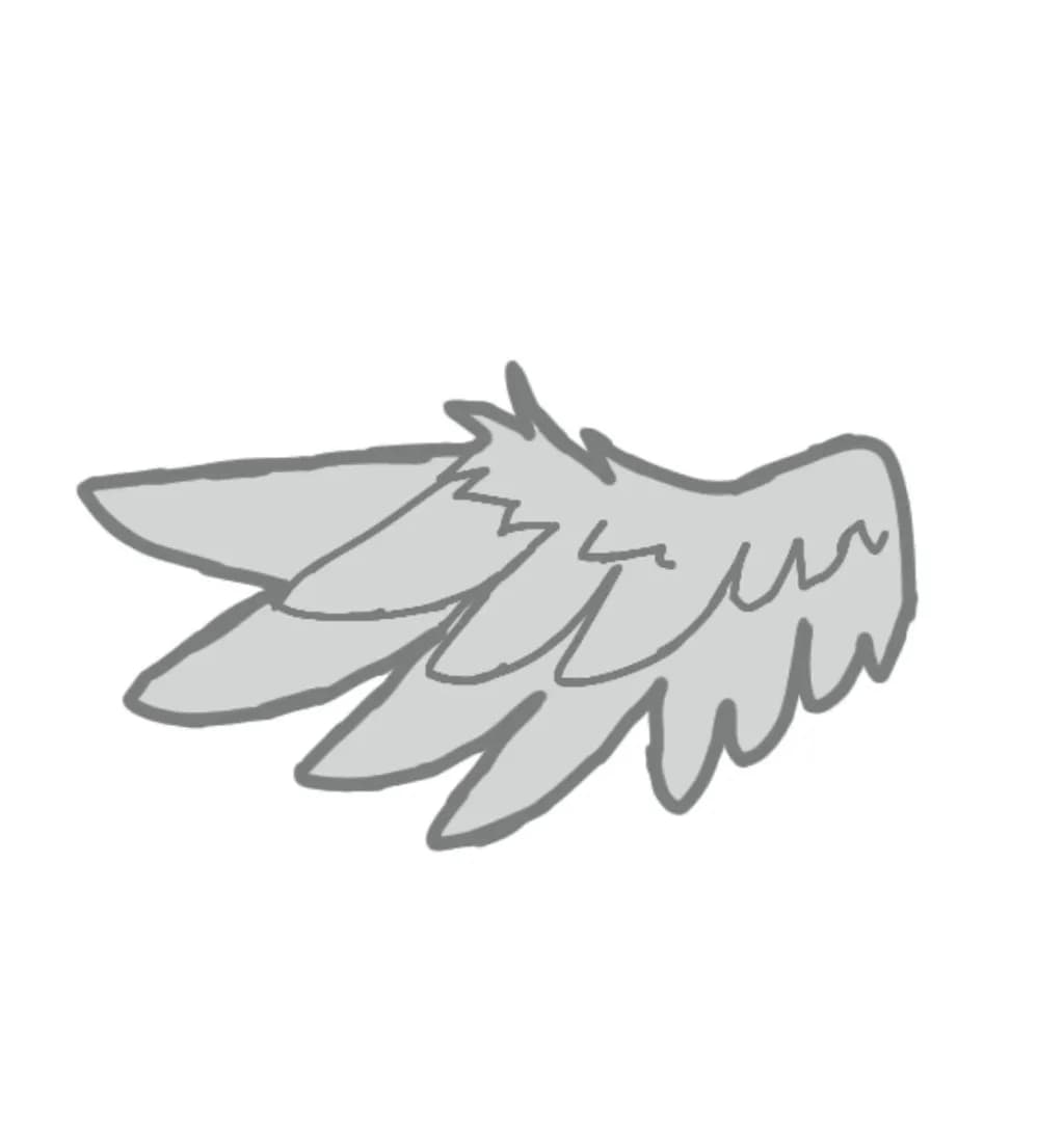 Gray Bird in Flight