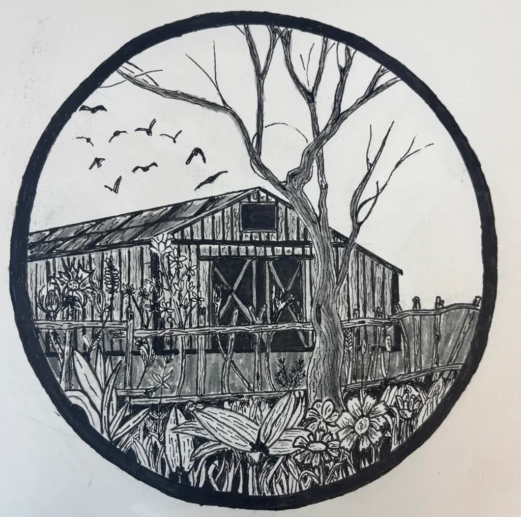 Barnyard Treehouse Garden