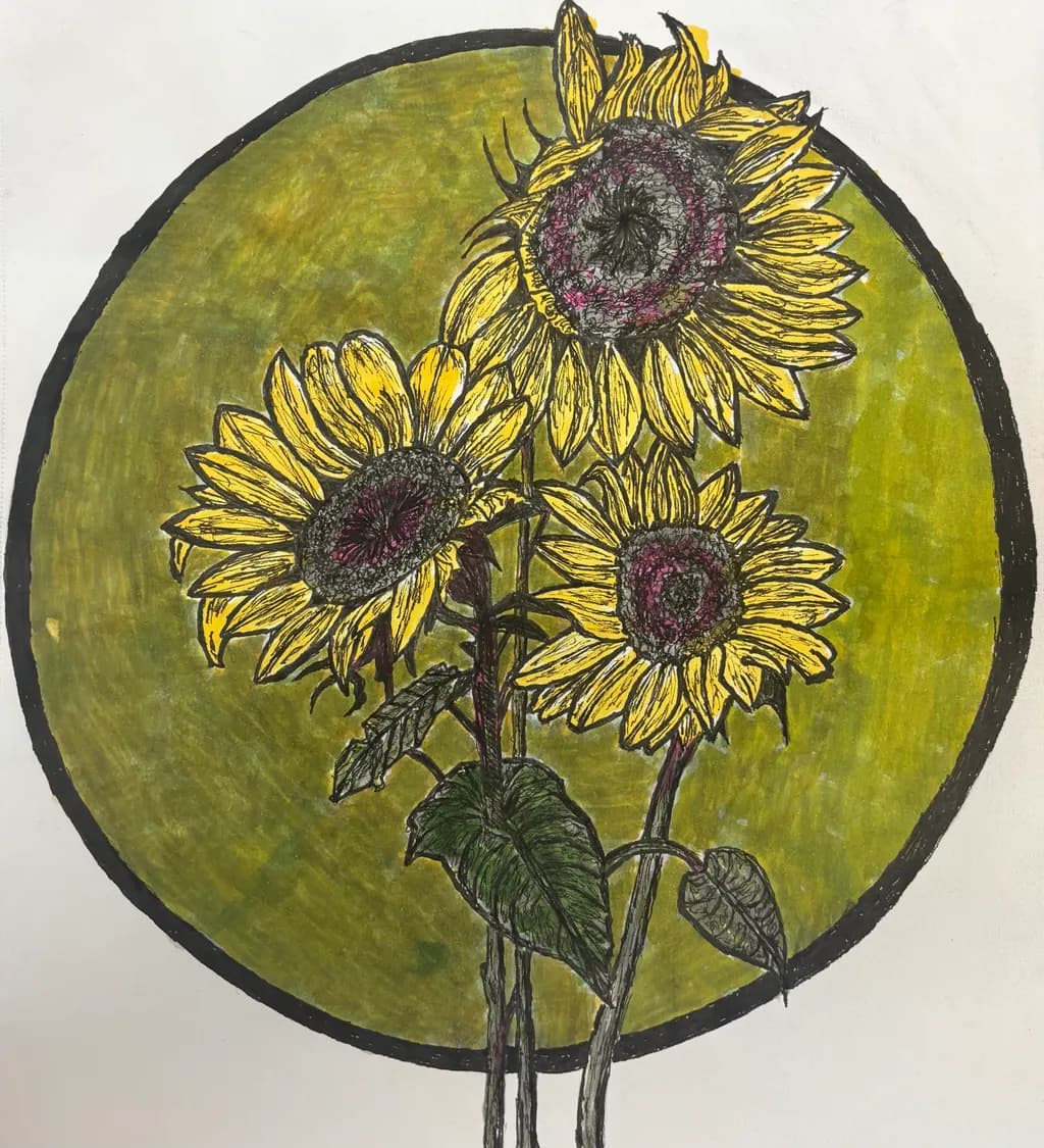 Golden Sunflowers Enclosure