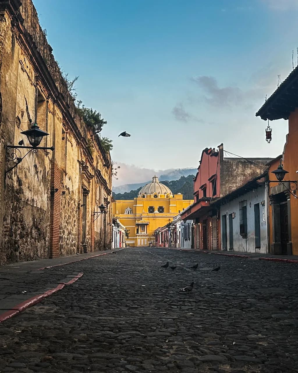 Colonial Cobblestone Street