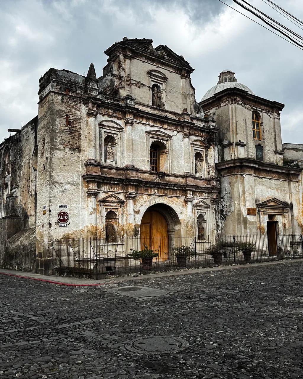Weathered Colonial Church