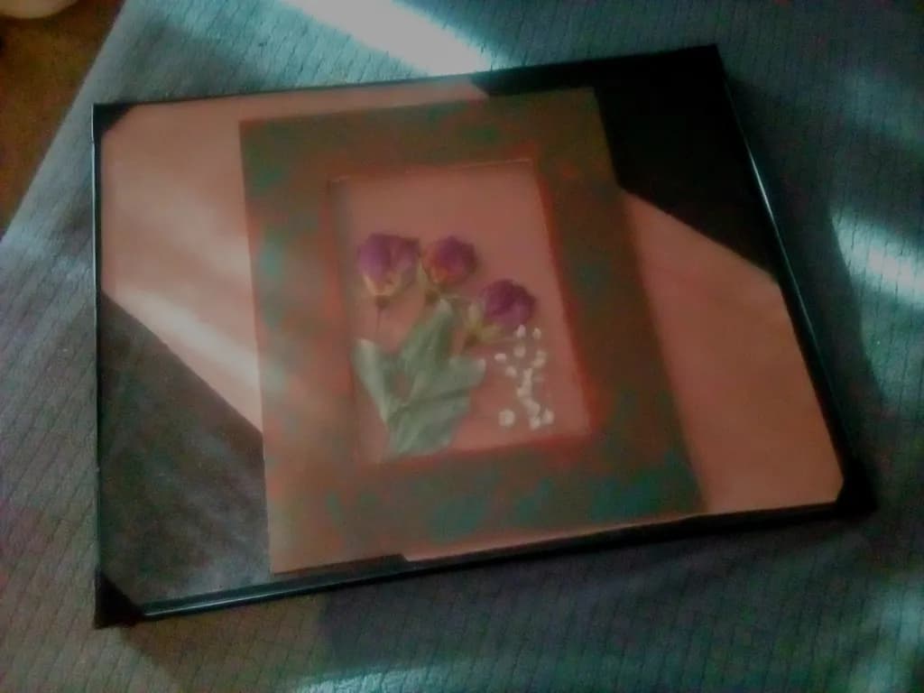 Framed Purple Bouquet