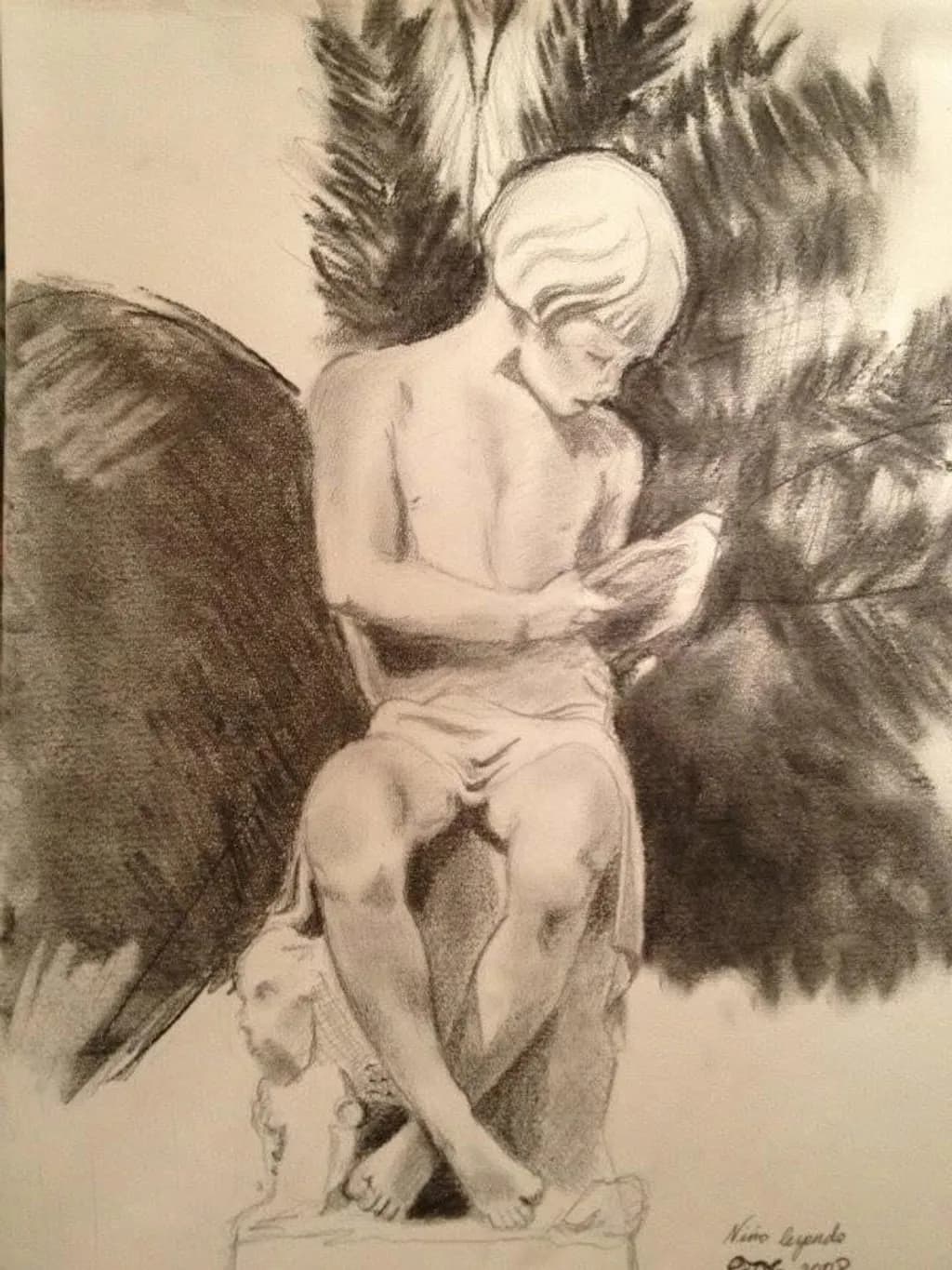 Winged Figure with Child