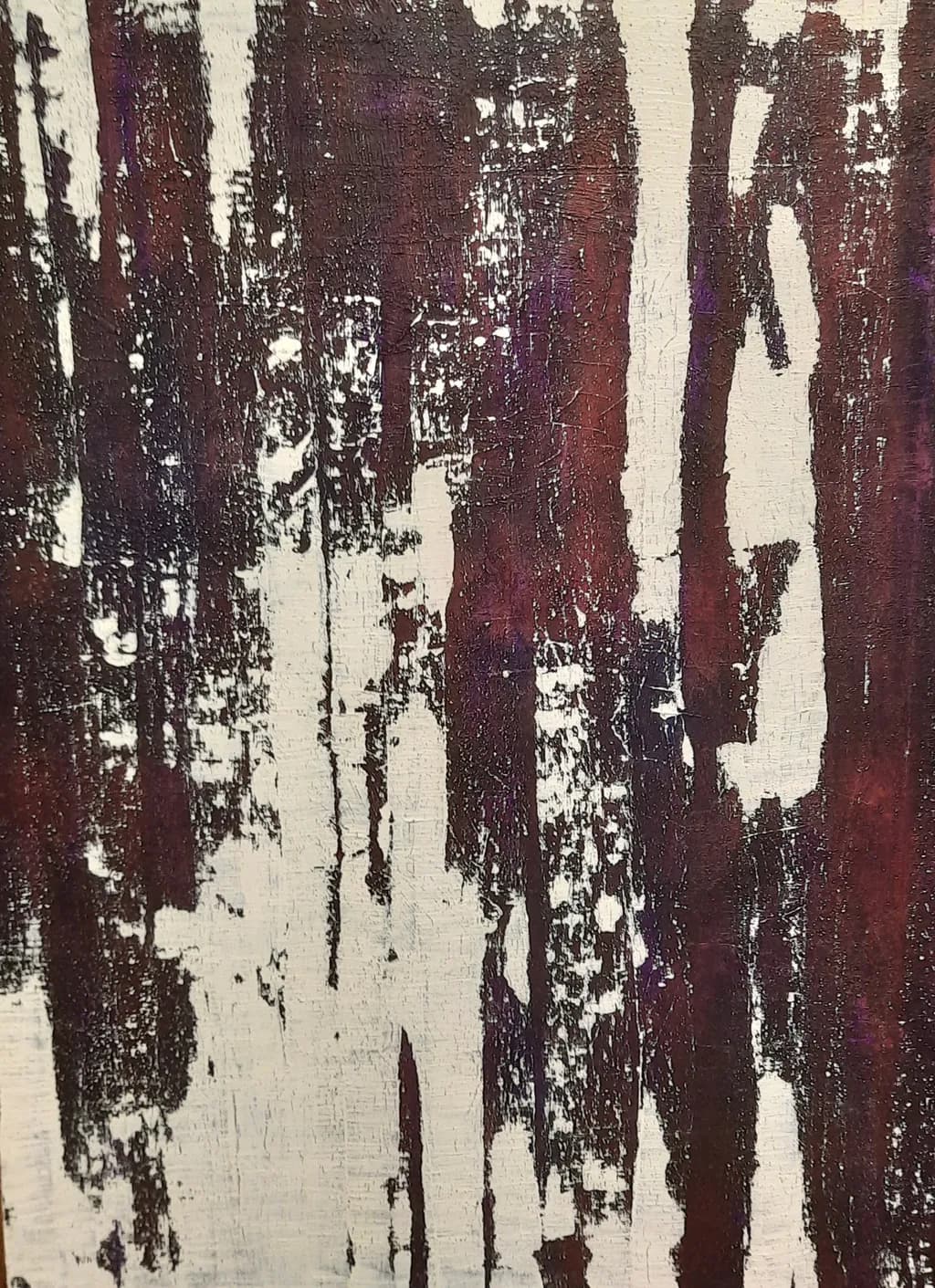 Burgundy Birch Texture