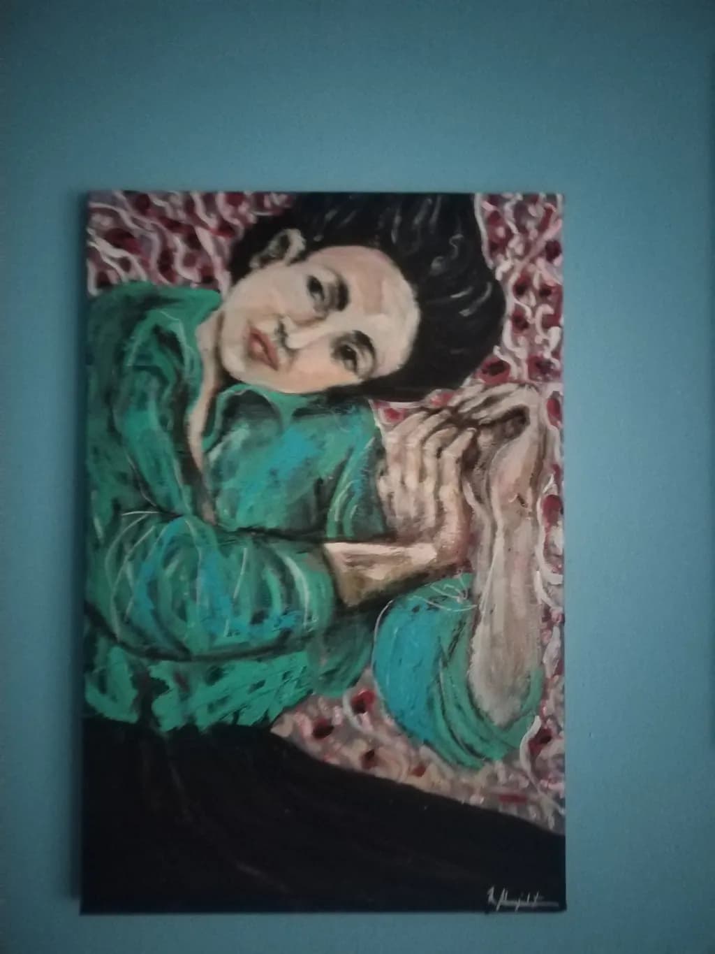 Teal Portrait