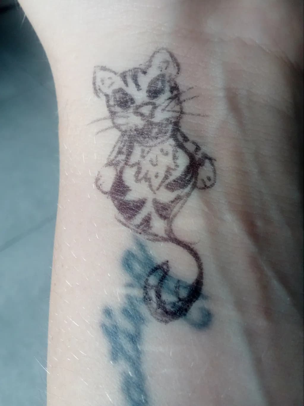 Playful Cat Tattoo
