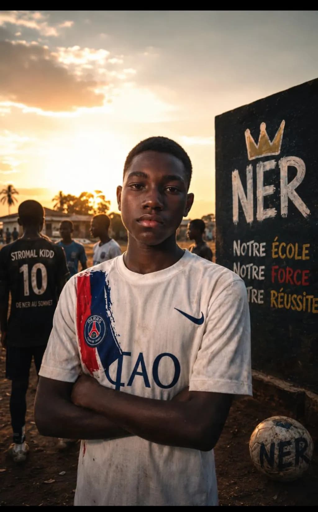 Football Dreams at Sunset