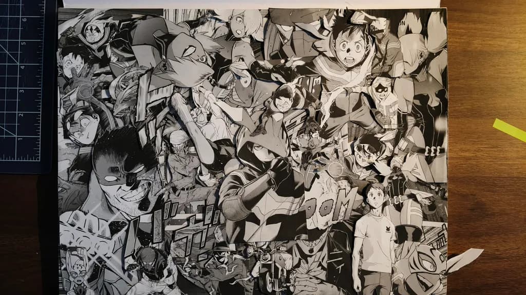 Manga Hero Collage
