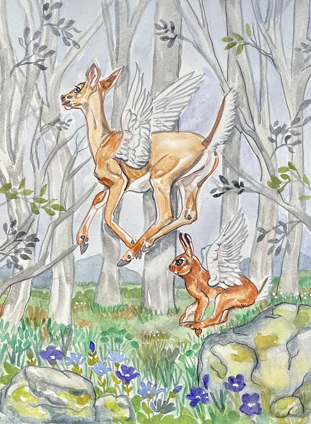 Winged Forest Hares