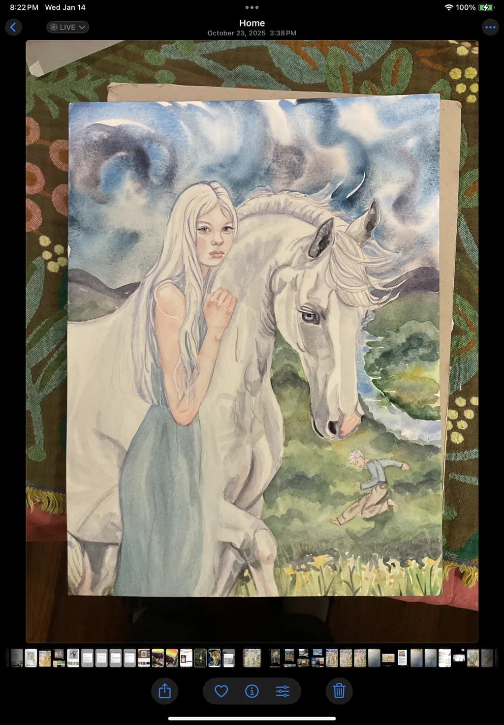 Moonlit Maiden and Unicorn