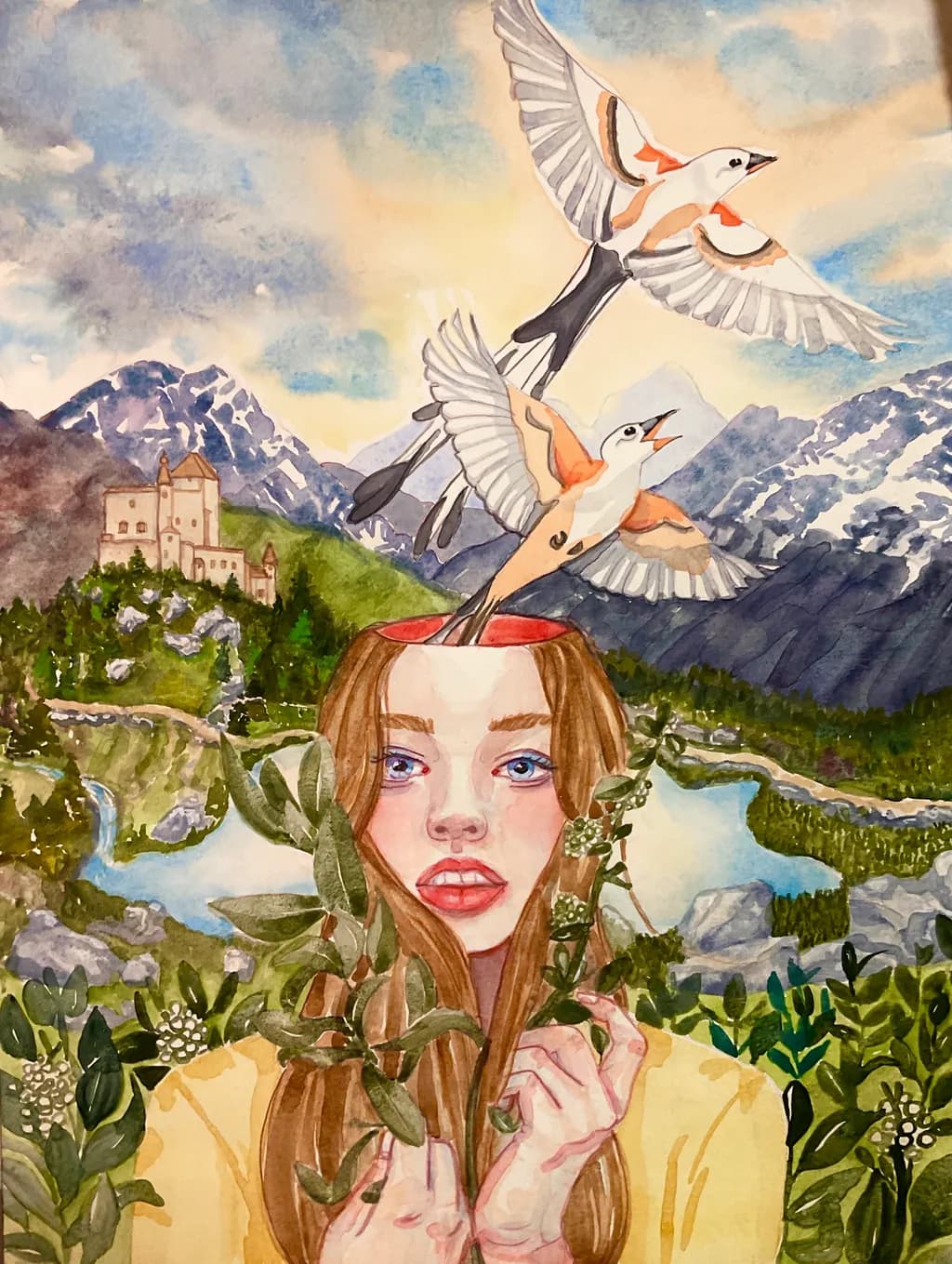 Mountain Birds and Wildflowers
