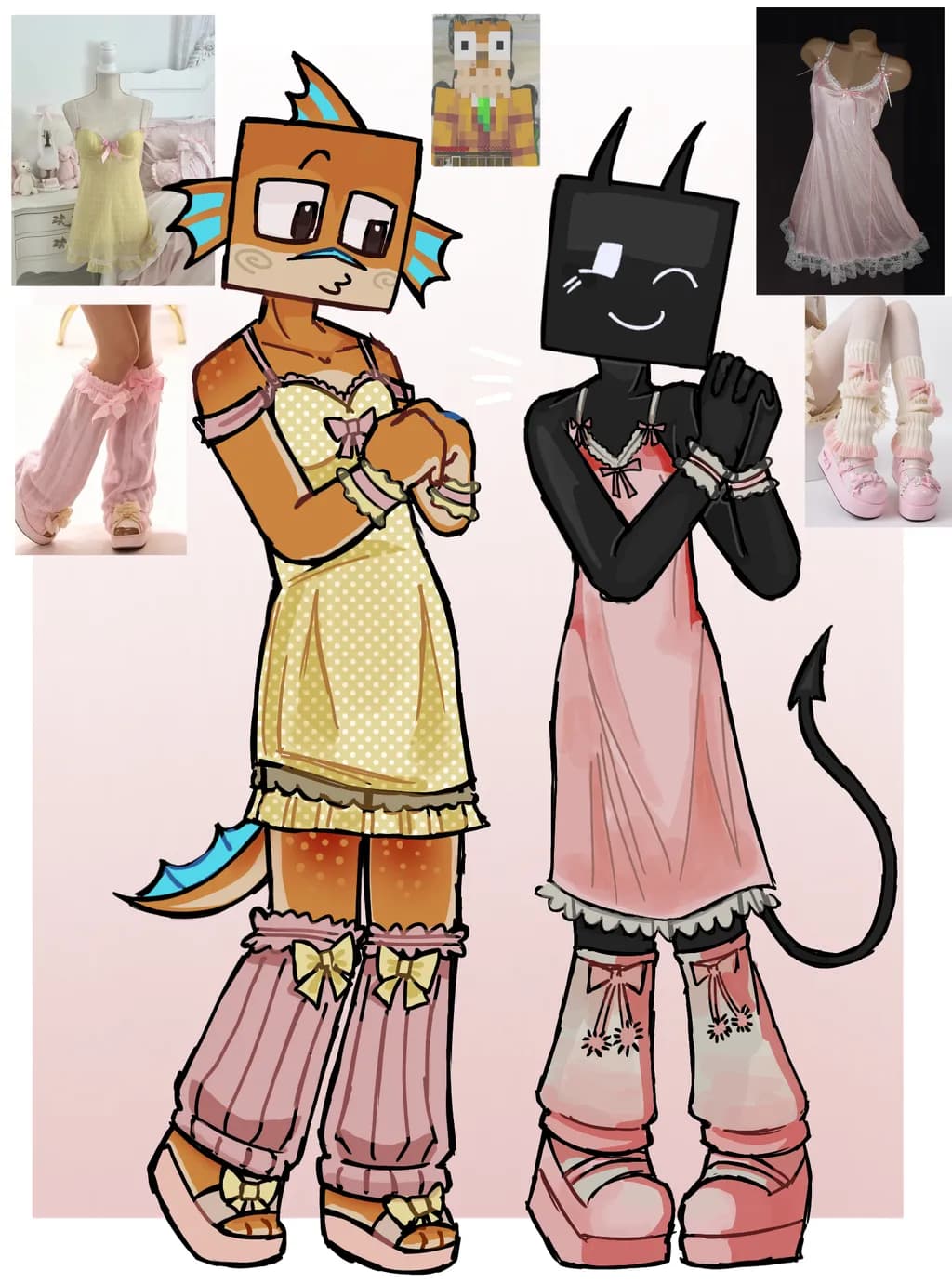 Pastel Monster Duo