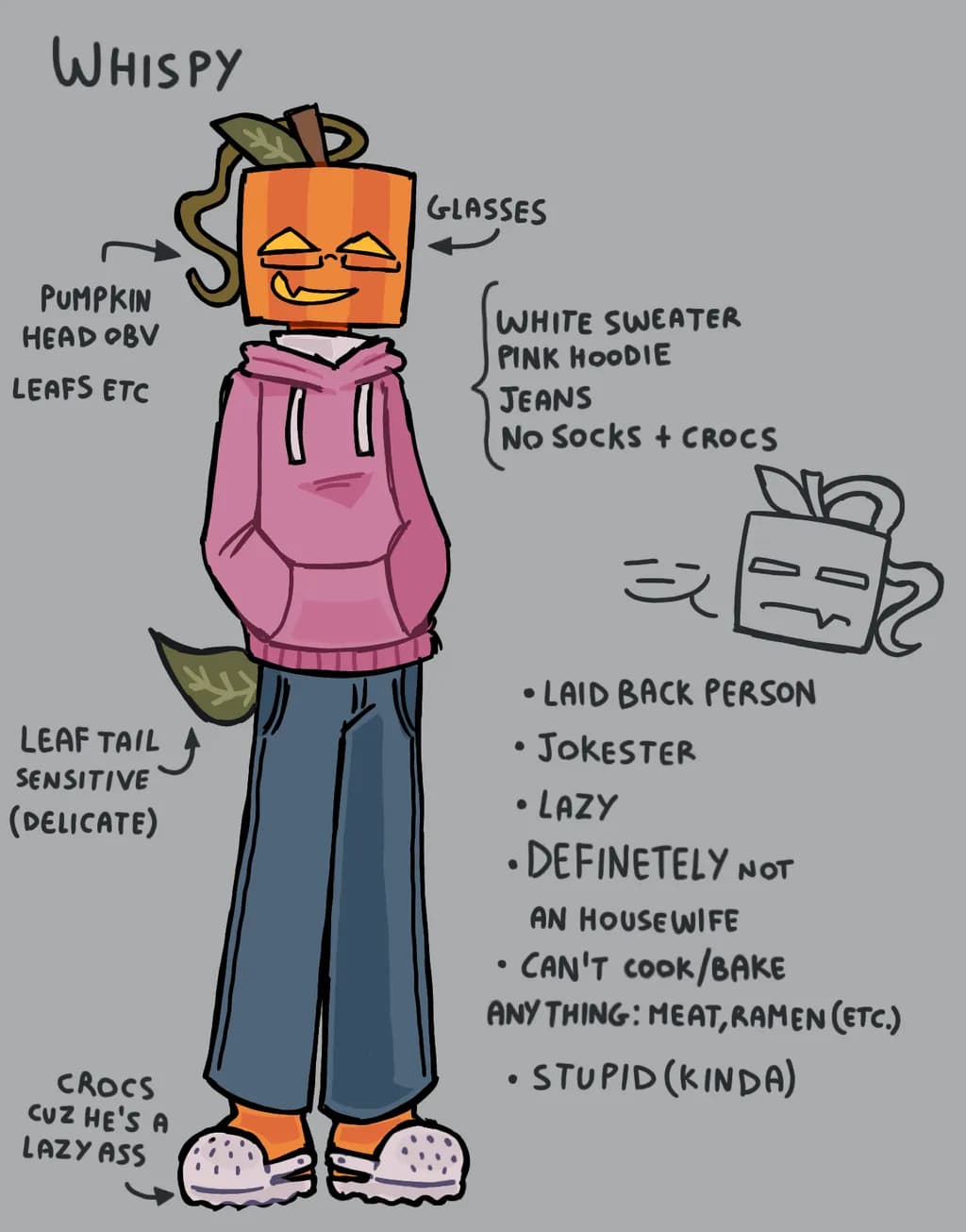 Whispy Pumpkinhead Character Sheet