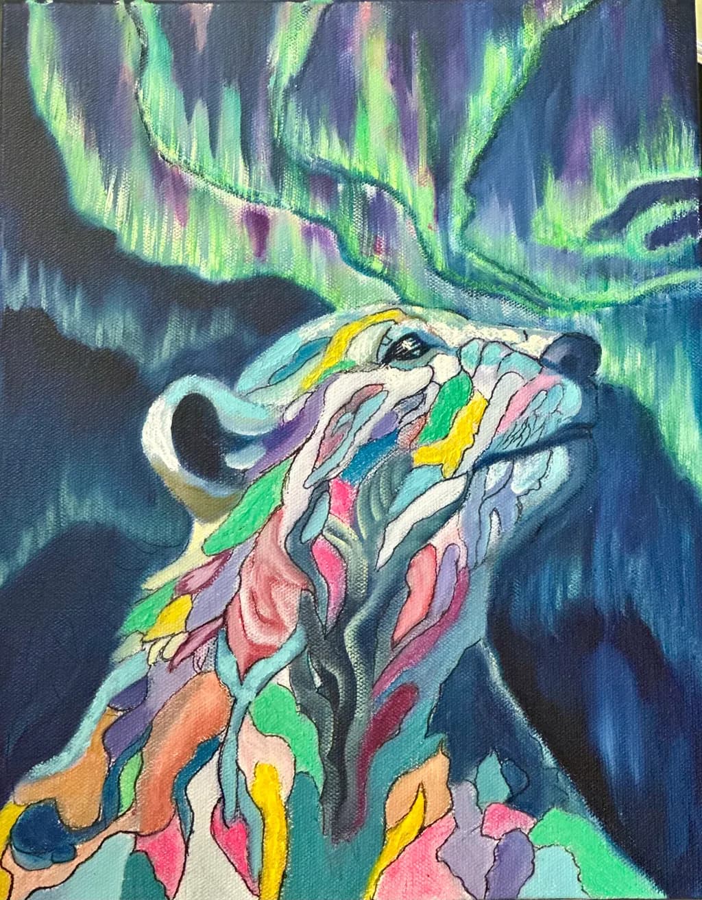 Colorful Floral Portrait