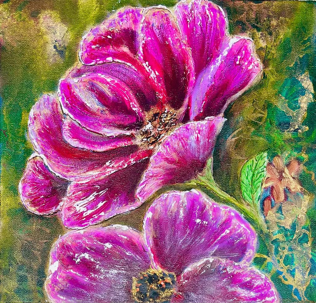Magenta Garden Blooms