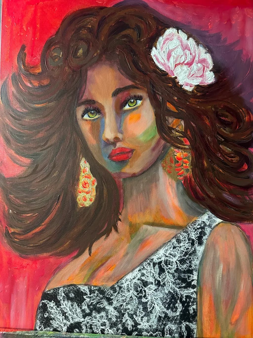 Rose in Her Hair