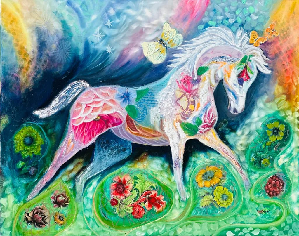 Butterfly Garden Horse