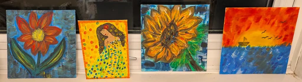 Four Painted Scenes