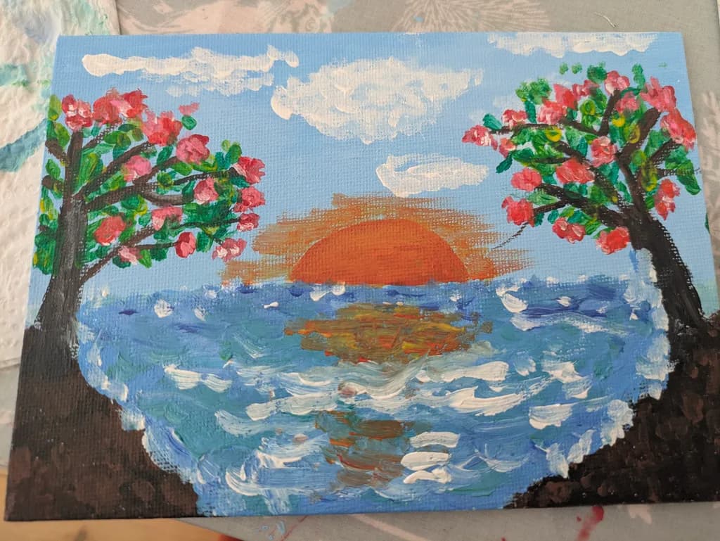 Blossoming Ocean Sunset