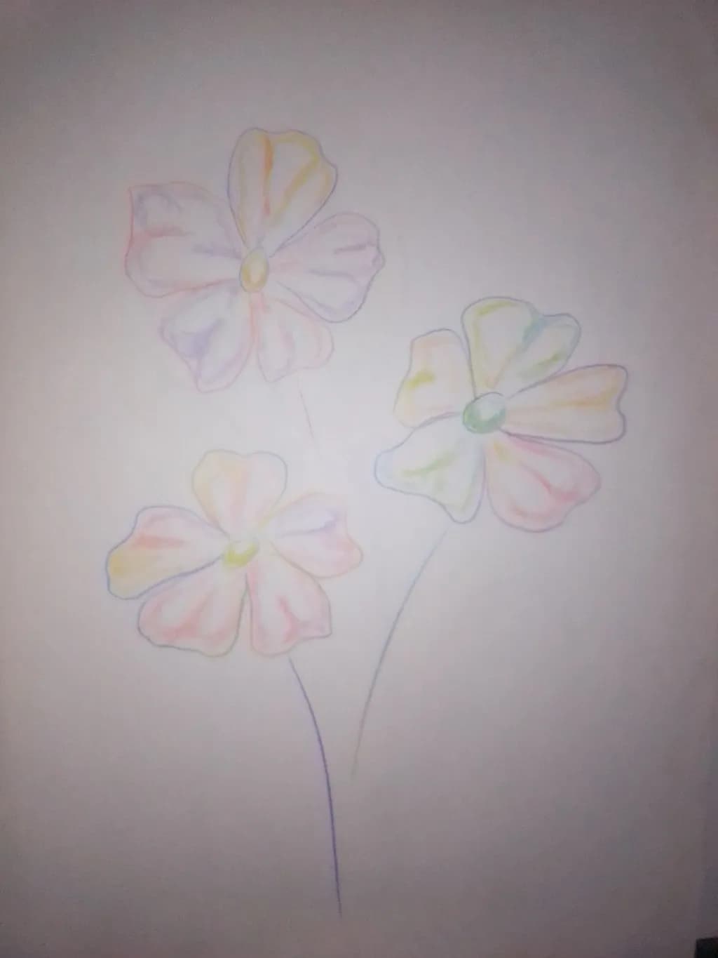 Pastel Flower Trio