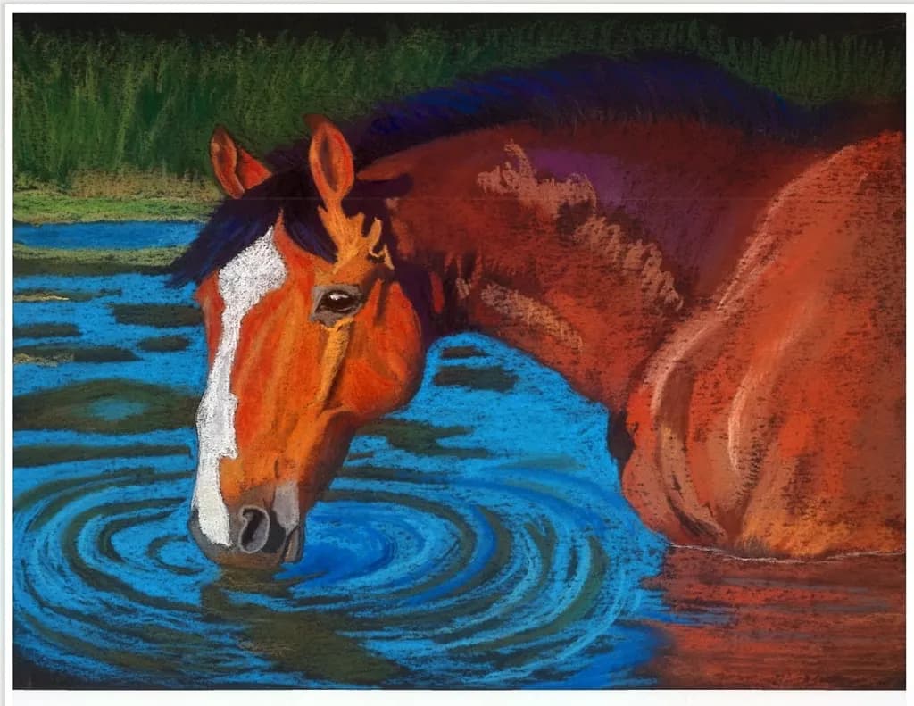 Horse in Blue Waters