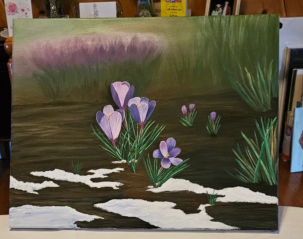 Crocuses in Snow