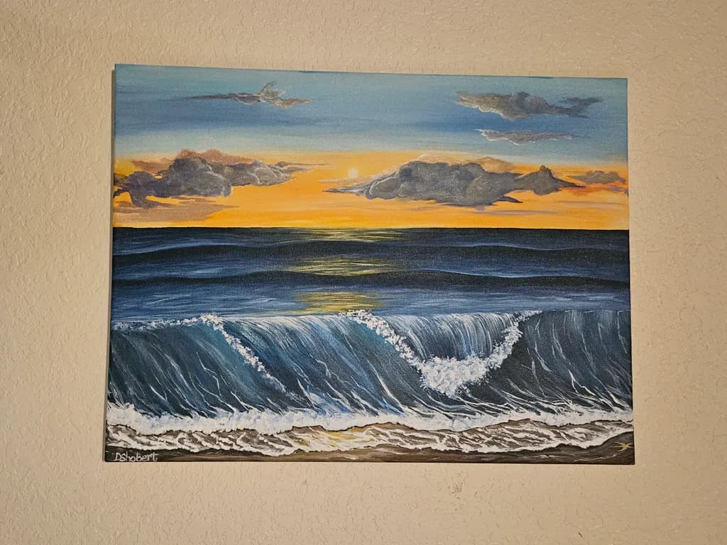 Sunset Ocean Break