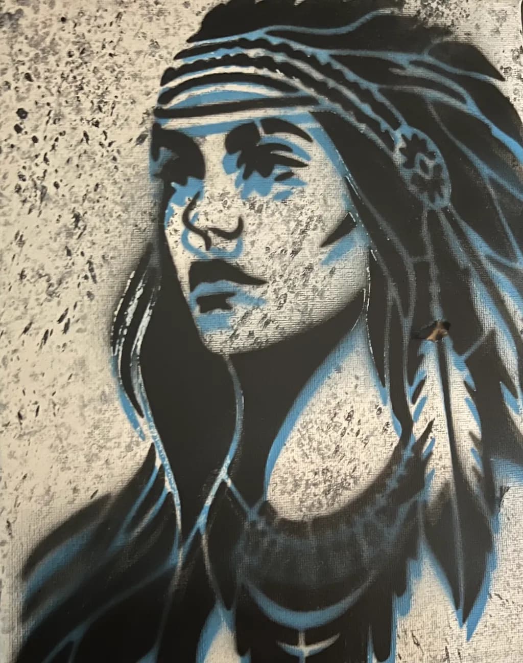 Blue Headdress Portrait