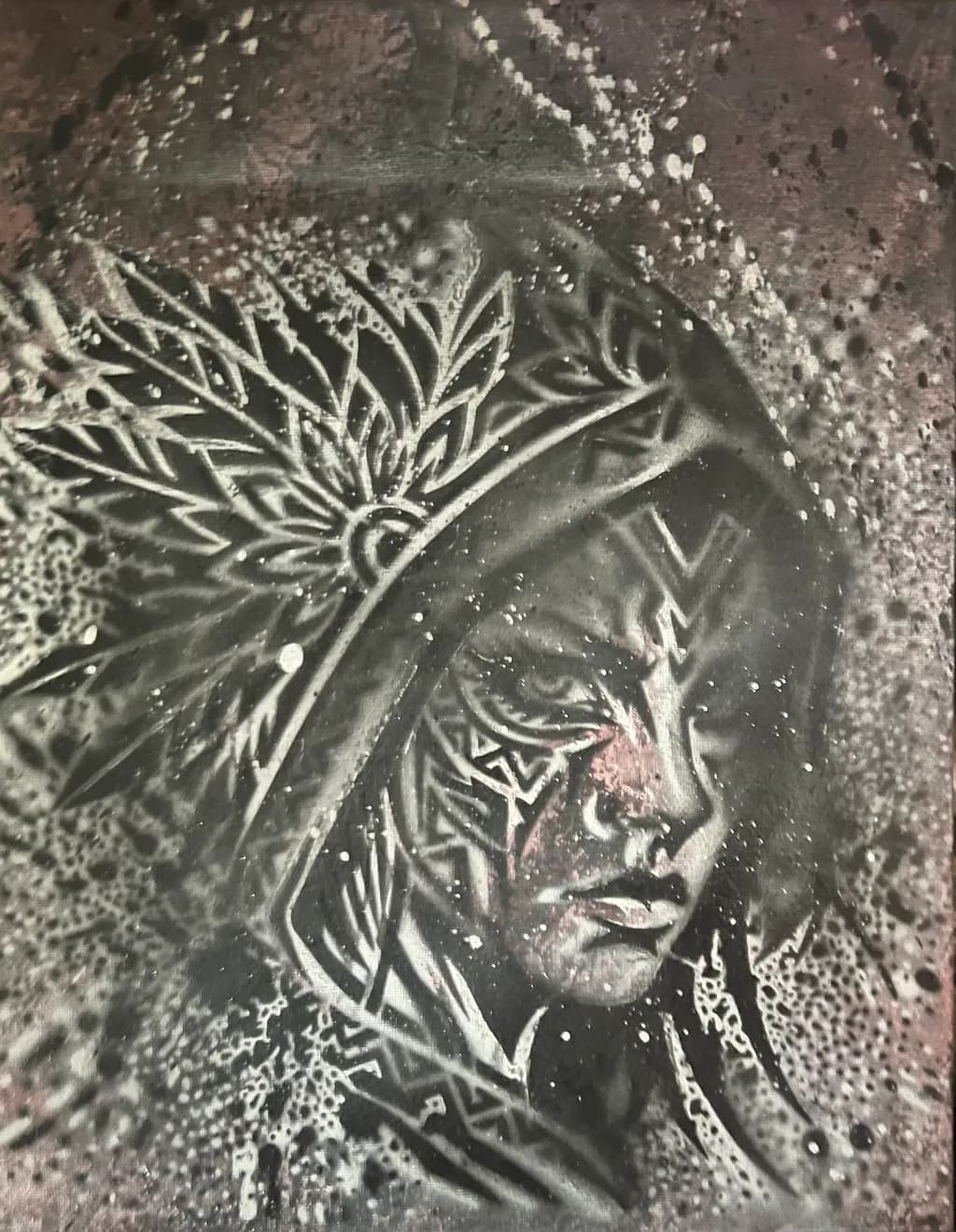 Warrior Floral Portrait