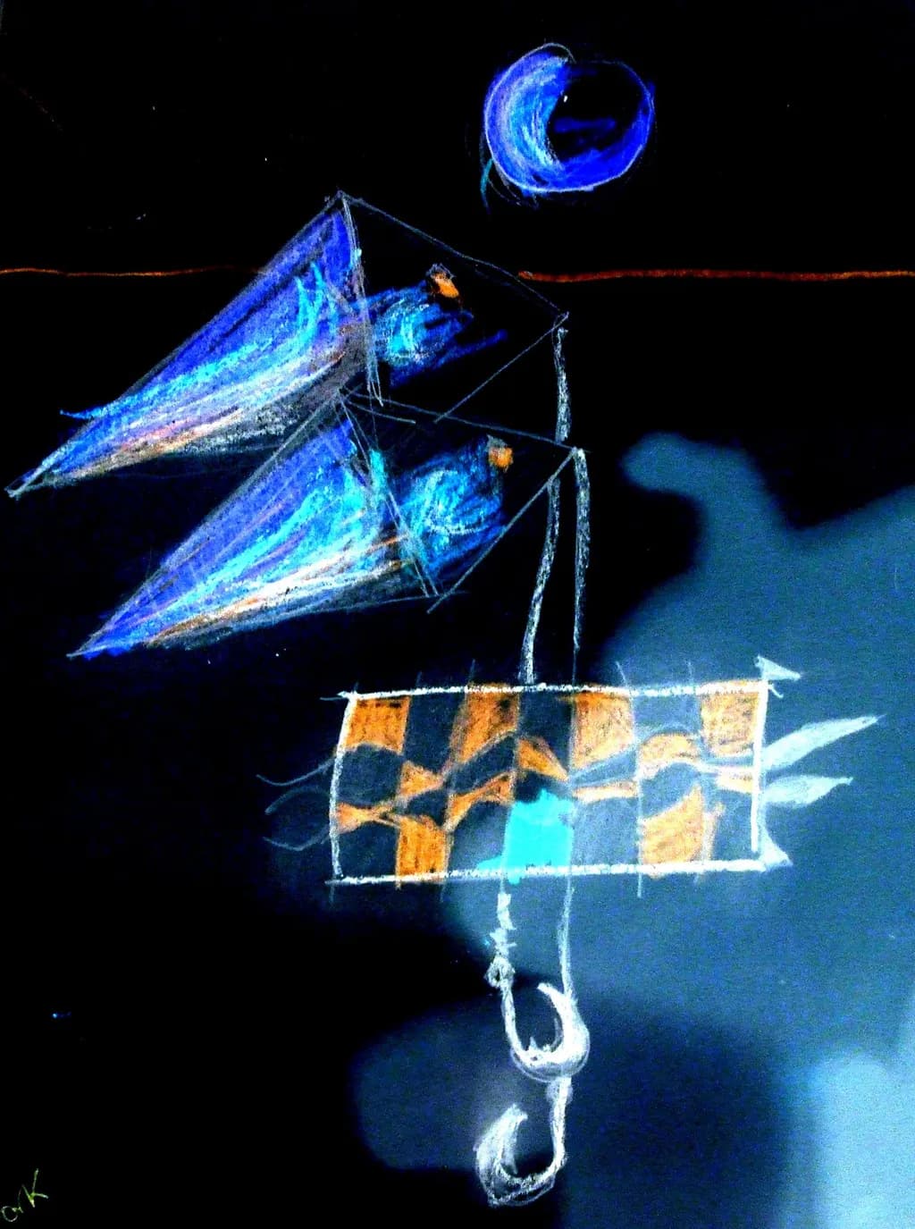 Blue Paper Birds
