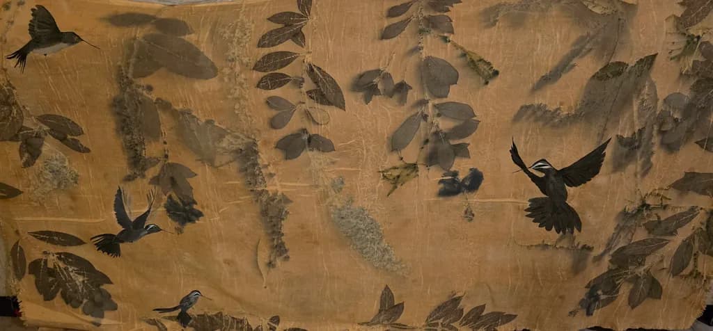 Birds Among Leaves
