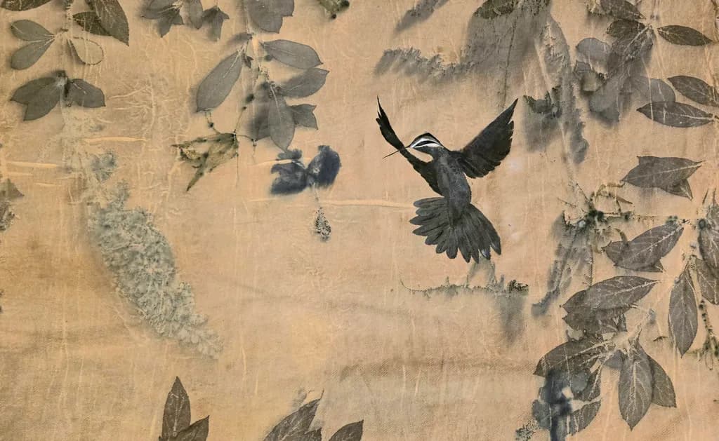 Bird Among Leaves