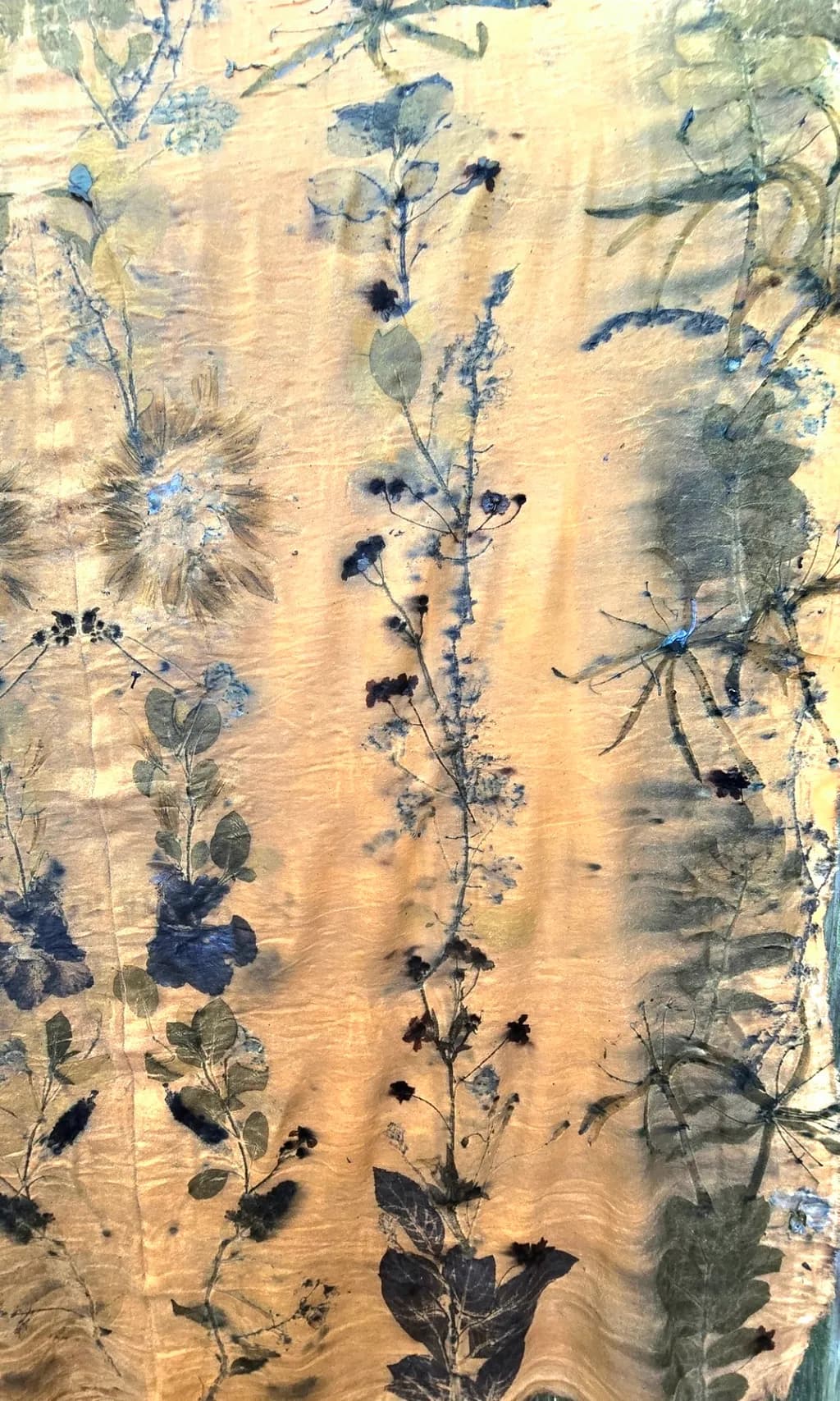 Pressed Botanicals on Gold