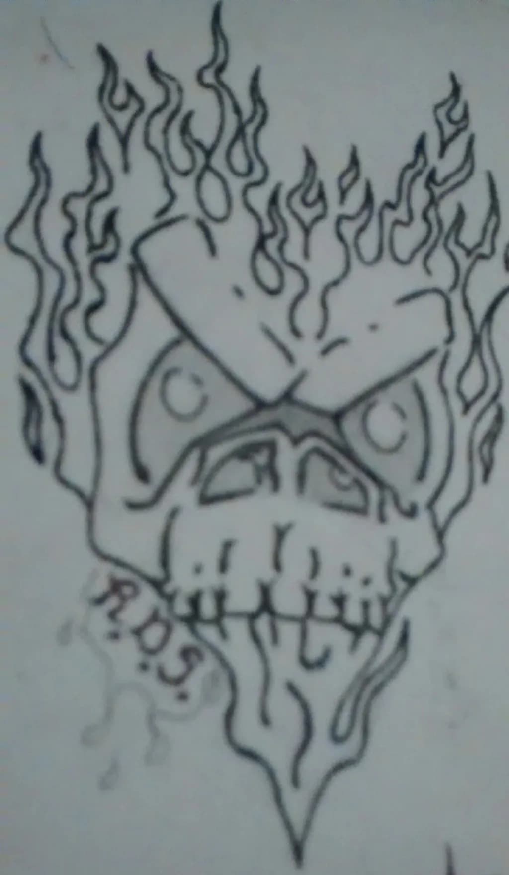 Flamebound Skull
