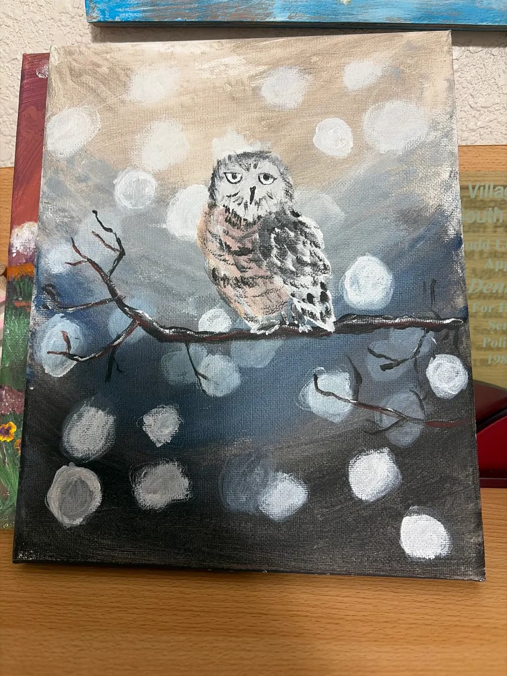 Moonlit Owl Branch
