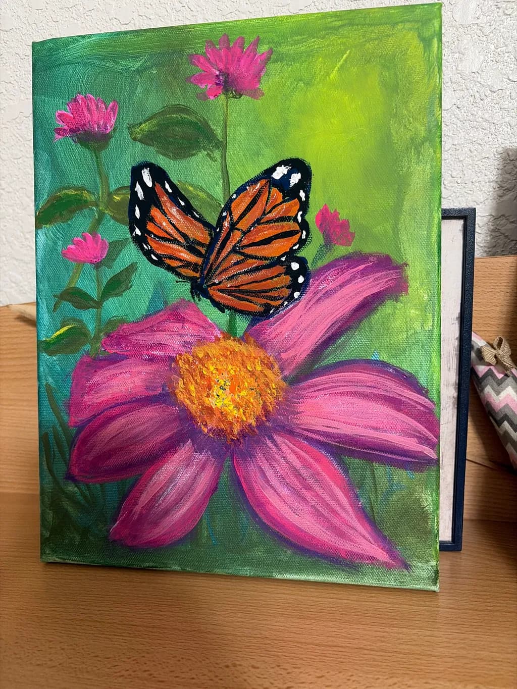 Monarch Among Coneflowers
