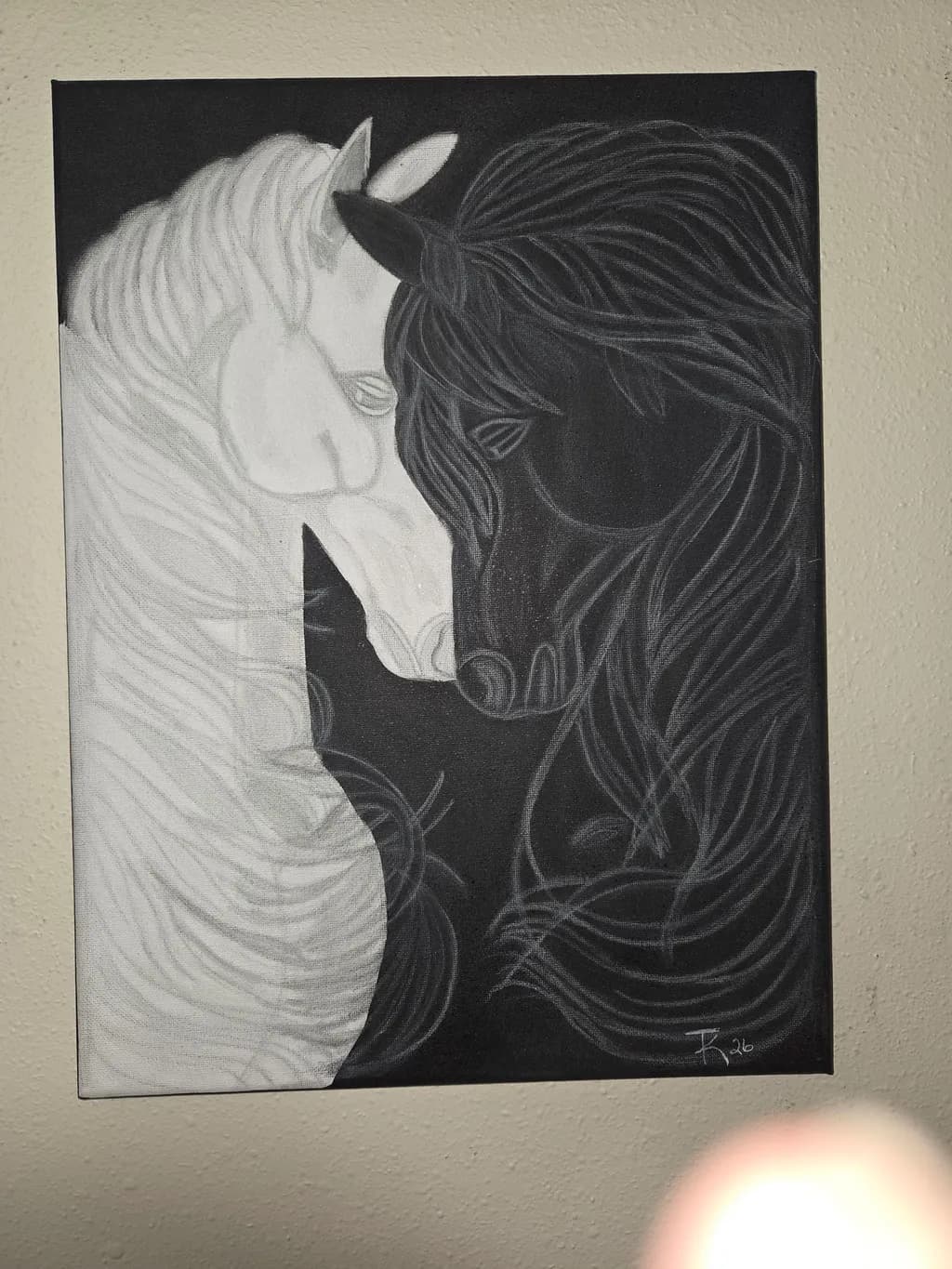 Black and White Horses