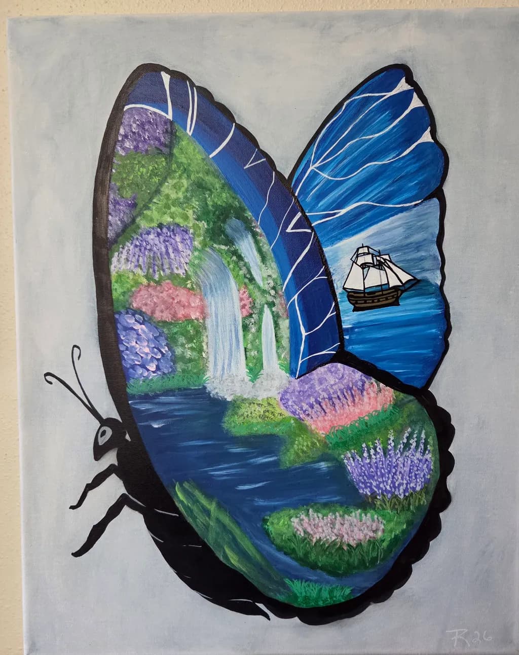 Butterfly of Two Worlds