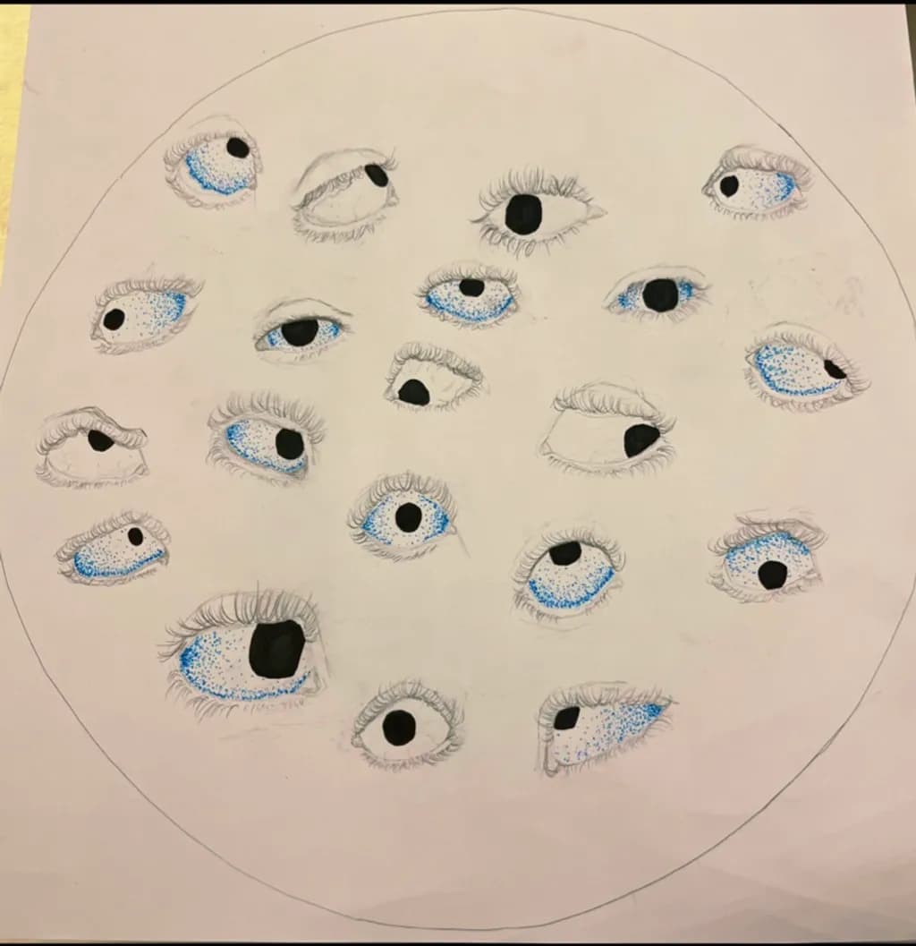 Many Eyes in Blue