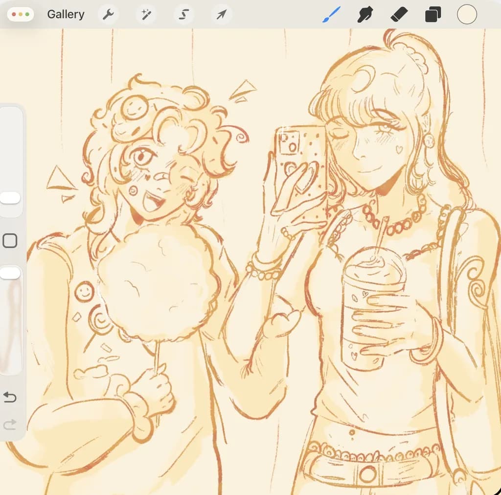 Café Selfie Duo