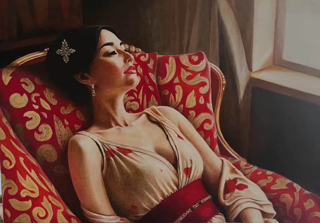 Reclining by the Window