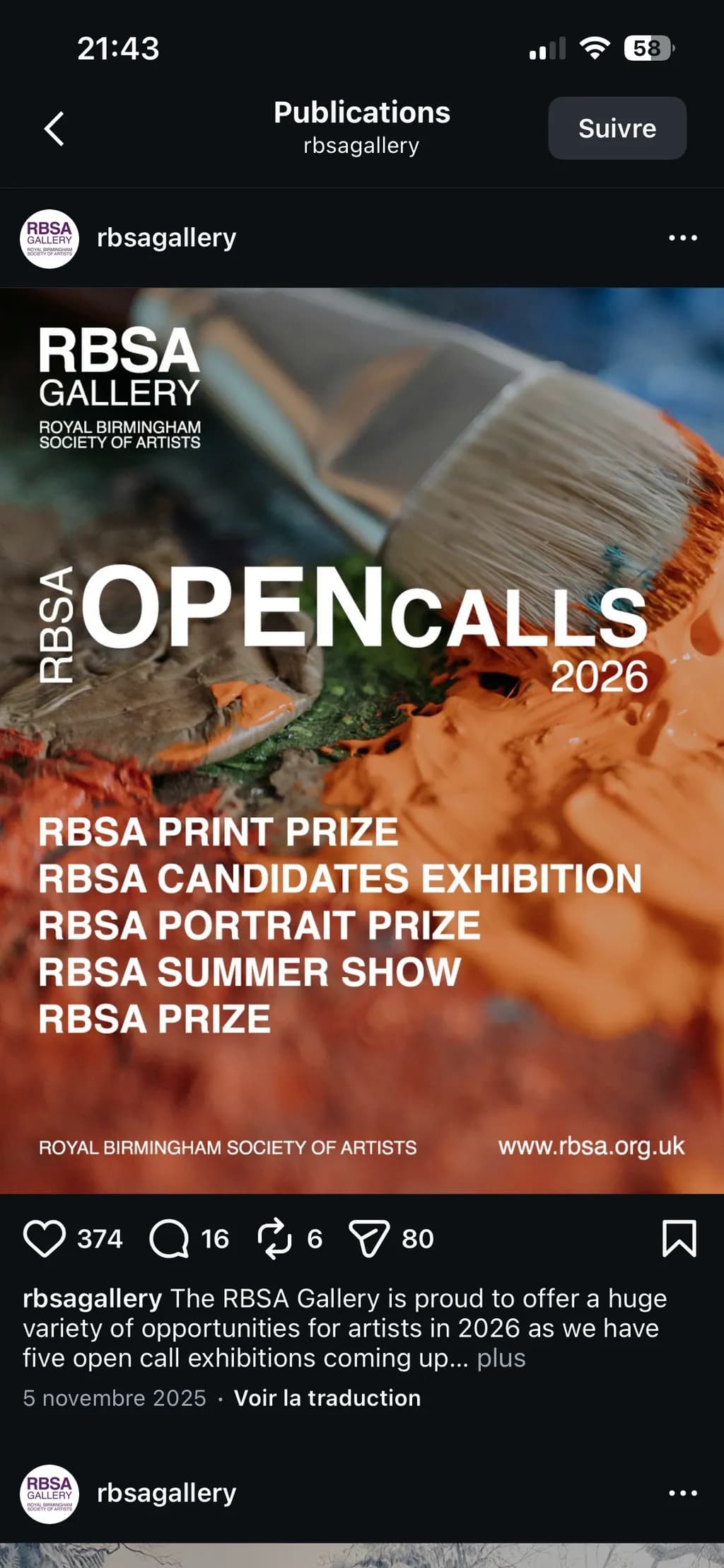 Open Call Colors
