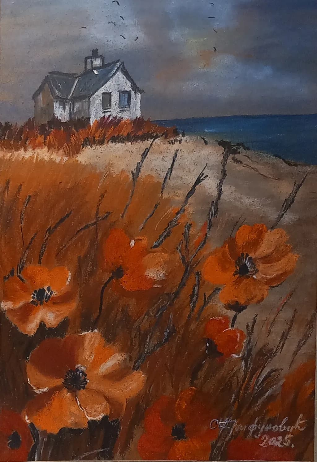Poppies by the Sea